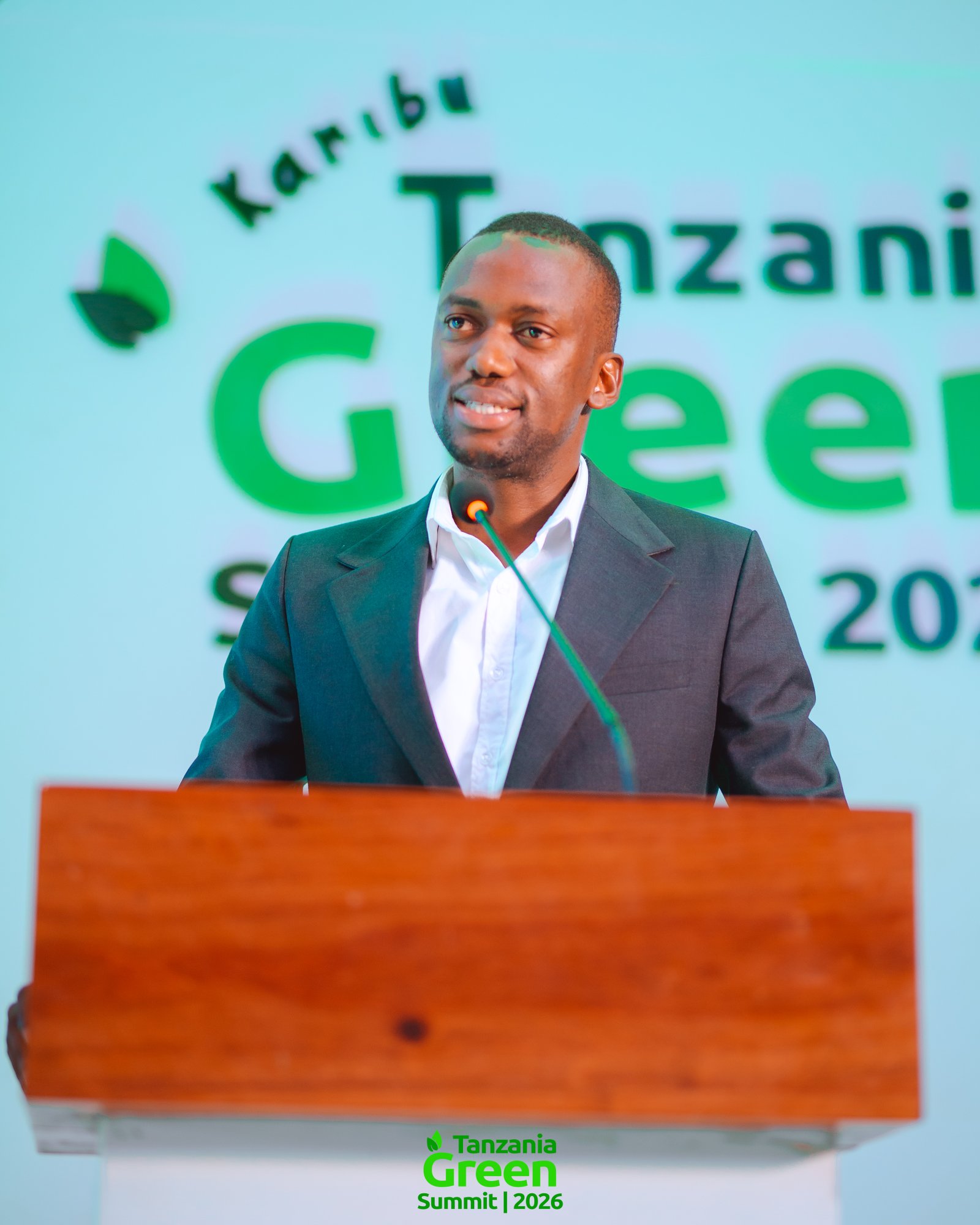 Redemptus Caesar speaking at the Tanzania Green Summit